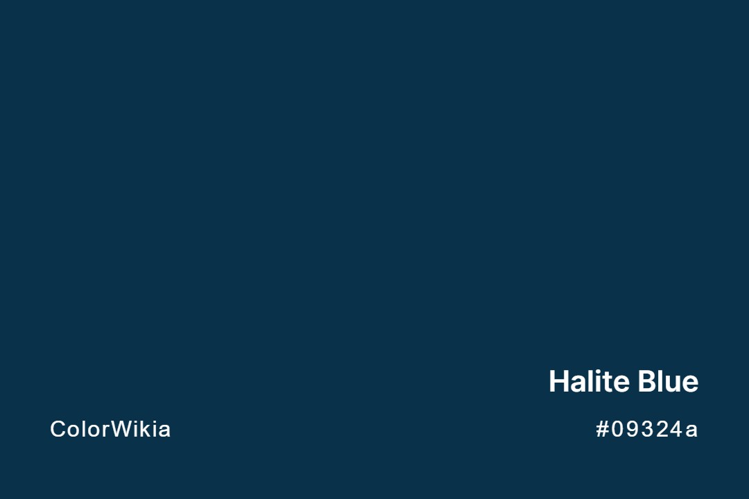 Halite Blue Color – #09324a: Codes and Complete Breakdown