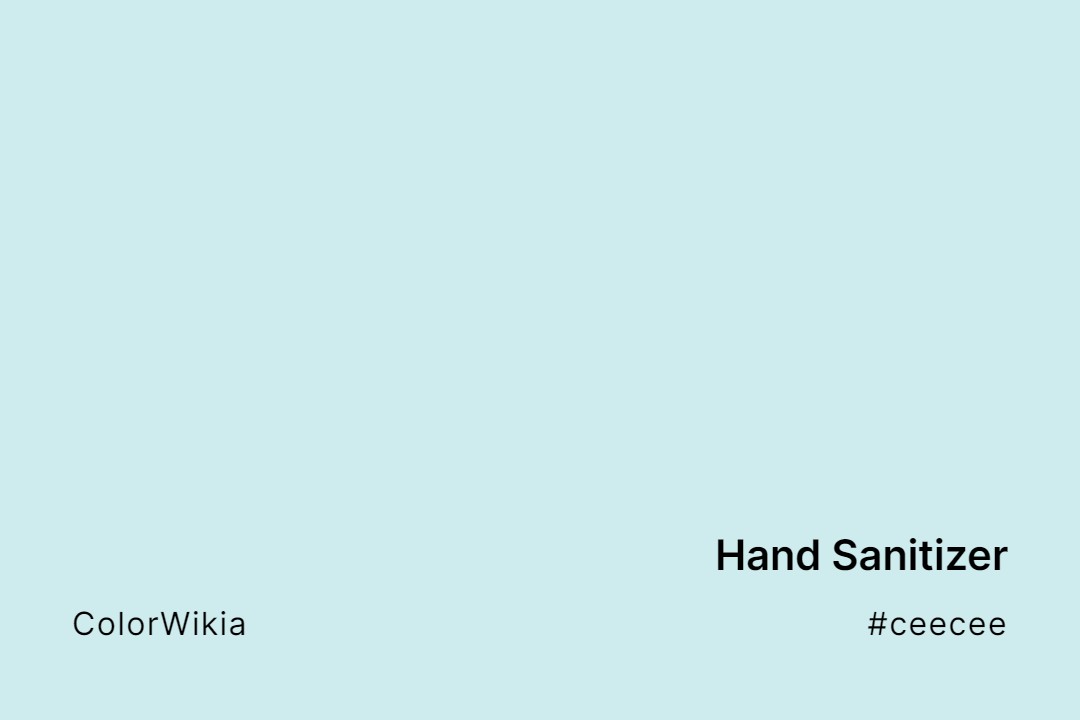Hand Sanitizer Color – #ceecee: Codes and Complete Breakdown