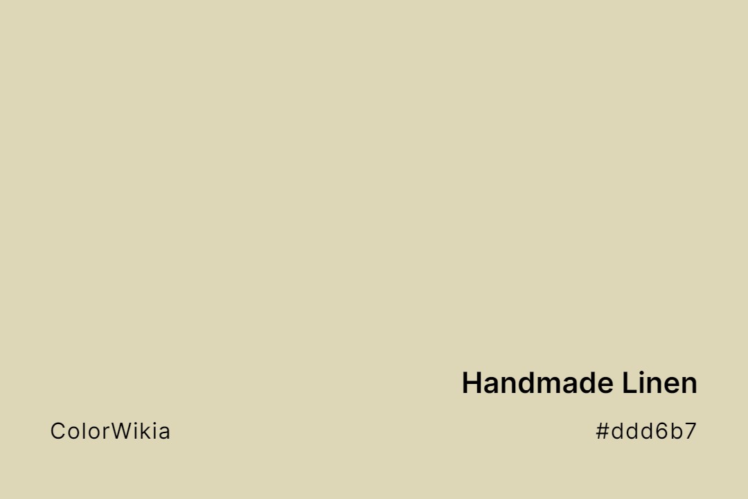 handmade linen color ddd6b7