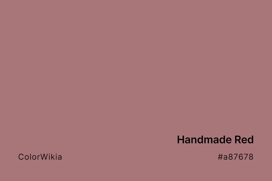 Handmade Red Color – #a87678: Codes and Complete Breakdown