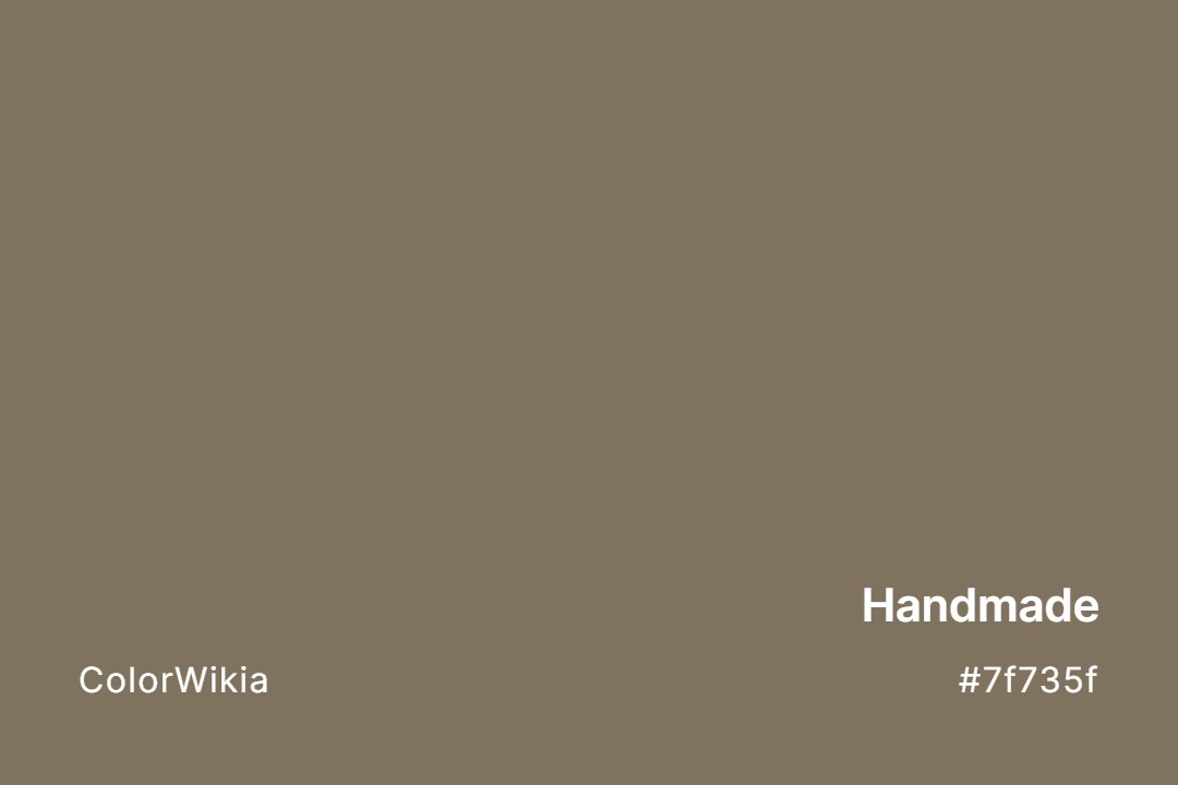 Handmade Color – #7f735f: Codes and Complete Breakdown