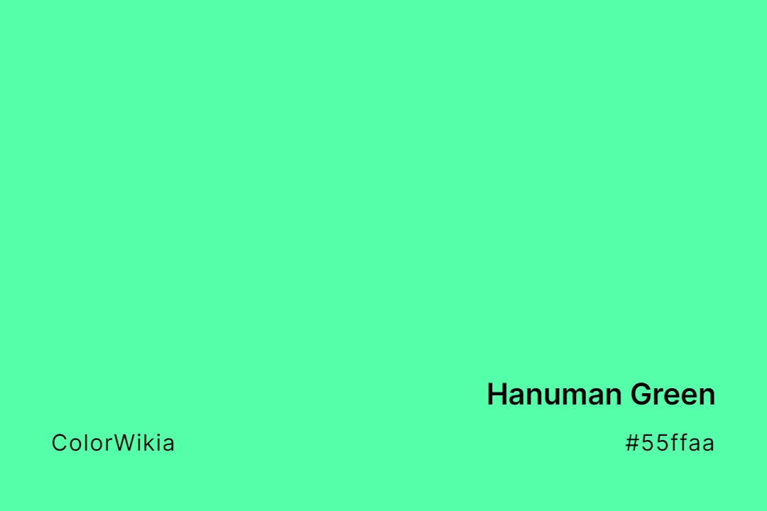 Hanuman Green Color – #55ffaa: Codes and Complete Breakdown