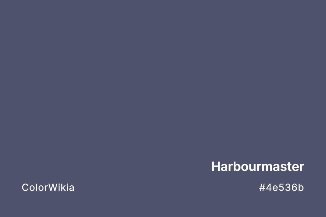 Harbourmaster Color – #4e536b: Codes and Complete Breakdown