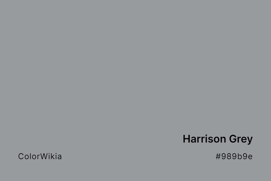Harrison Grey Color – #989b9e: Codes and Complete Breakdown