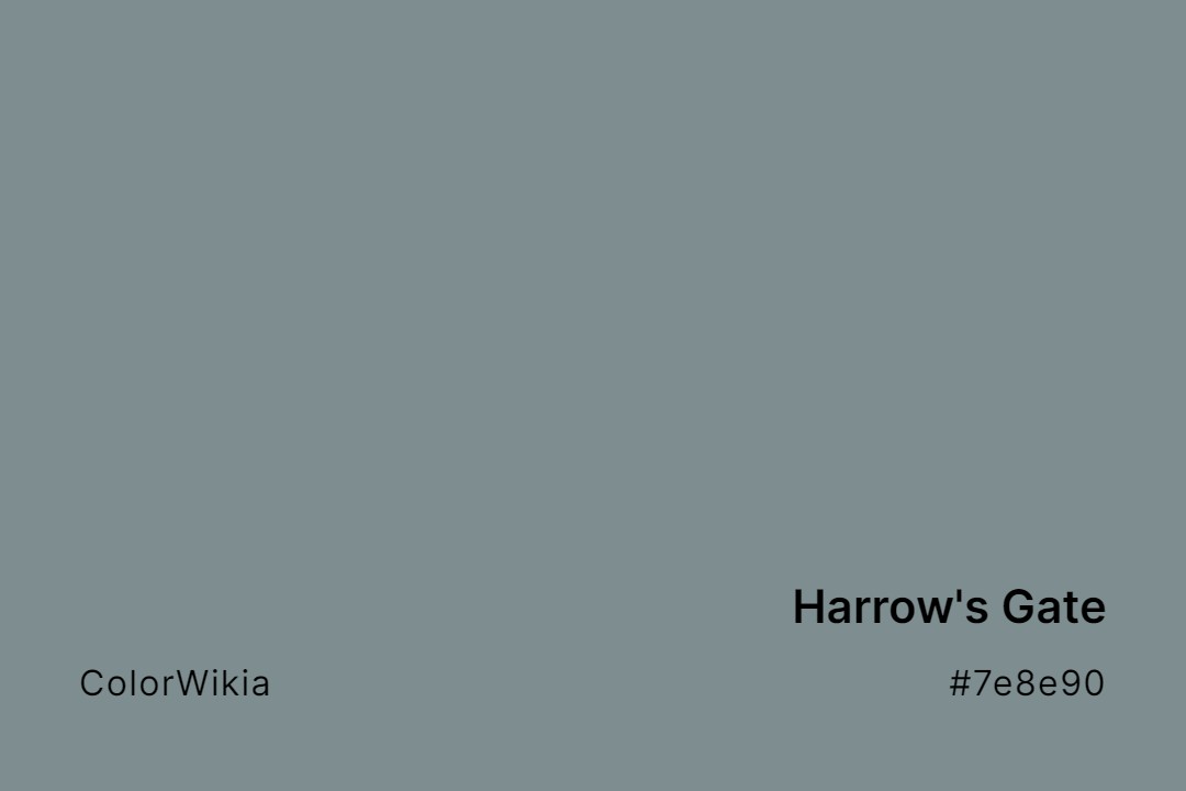 harrows gate color 7e8e90
