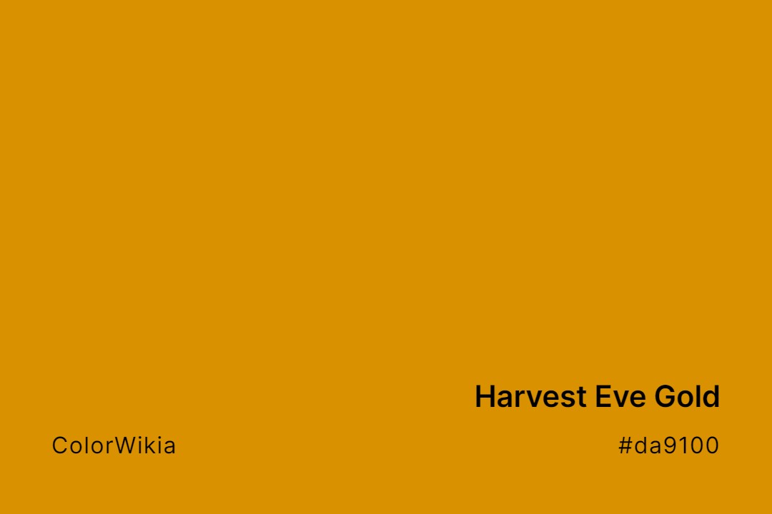 harvest eve gold color da9100