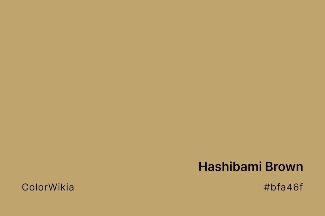 Hashibami Brown Color – #bfa46f: Codes and Complete Breakdown