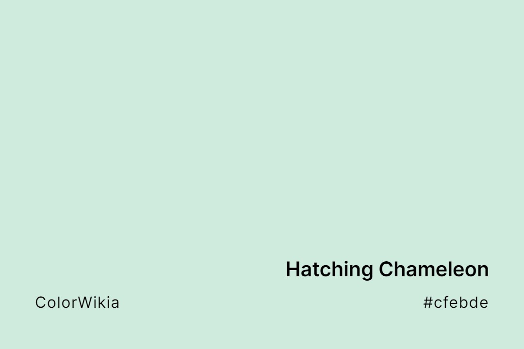 hatching chameleon color cfebde