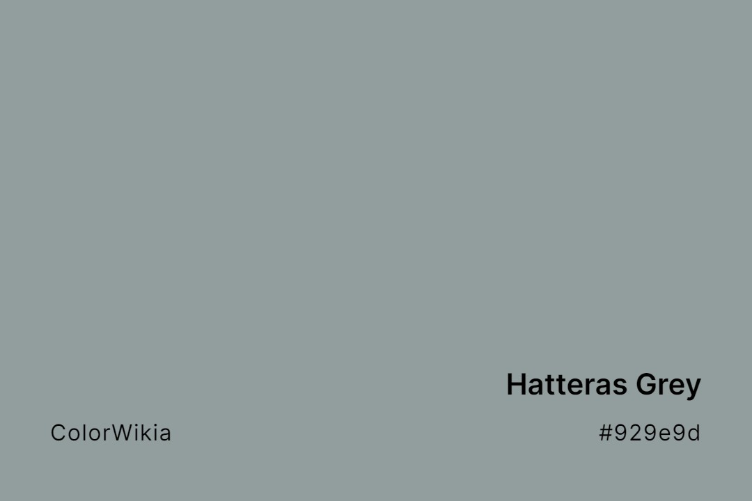 Hatteras Grey Color – #929e9d: Codes and Complete Breakdown