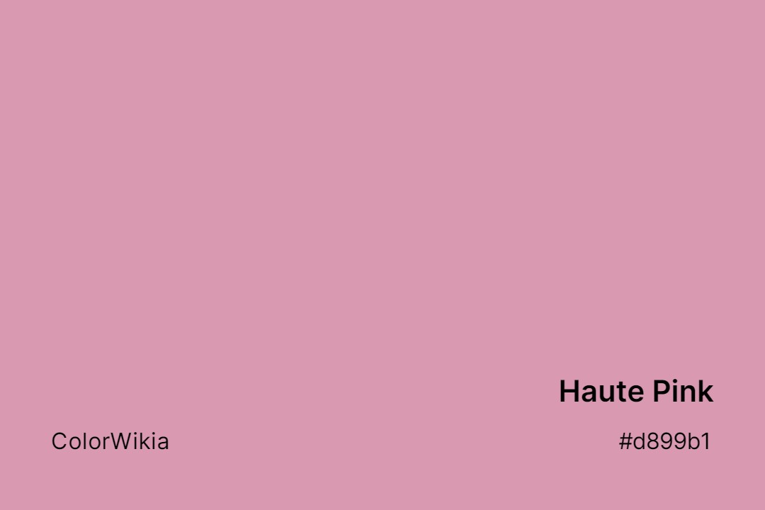 Haute Pink Color – #d899b1: Codes and Complete Breakdown