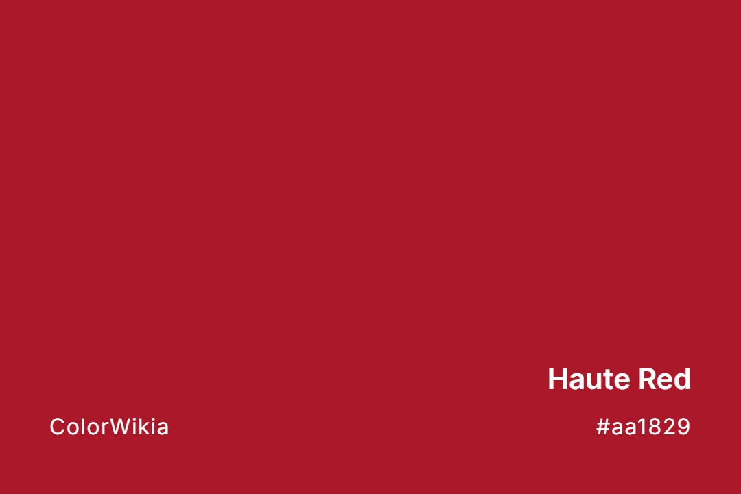 Haute Red Color – #aa1829: Codes and Complete Breakdown