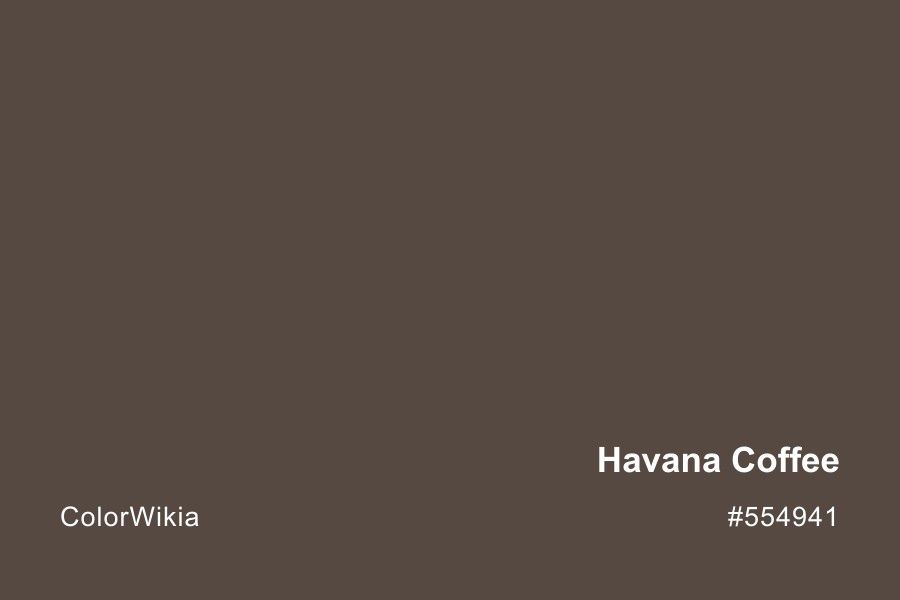 havana coffee color 554941