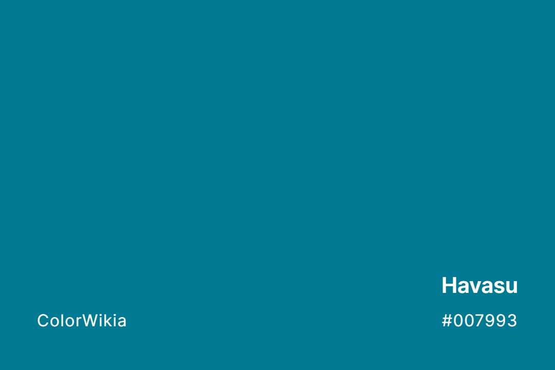 Havasu Color – #007993: Codes and Complete Breakdown