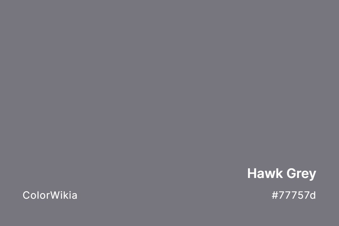 hawk grey color 77757d