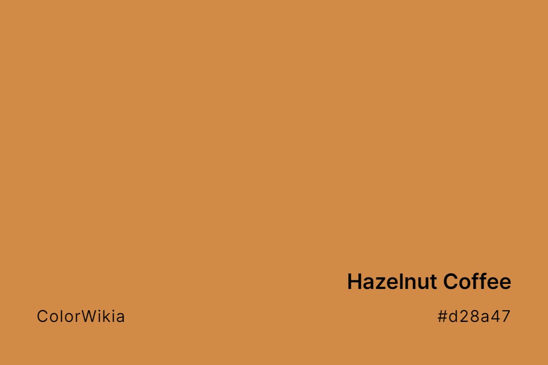 hazelnut coffee color d28a47