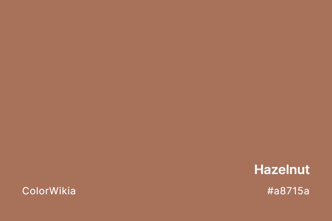 hazelnut color a8715a