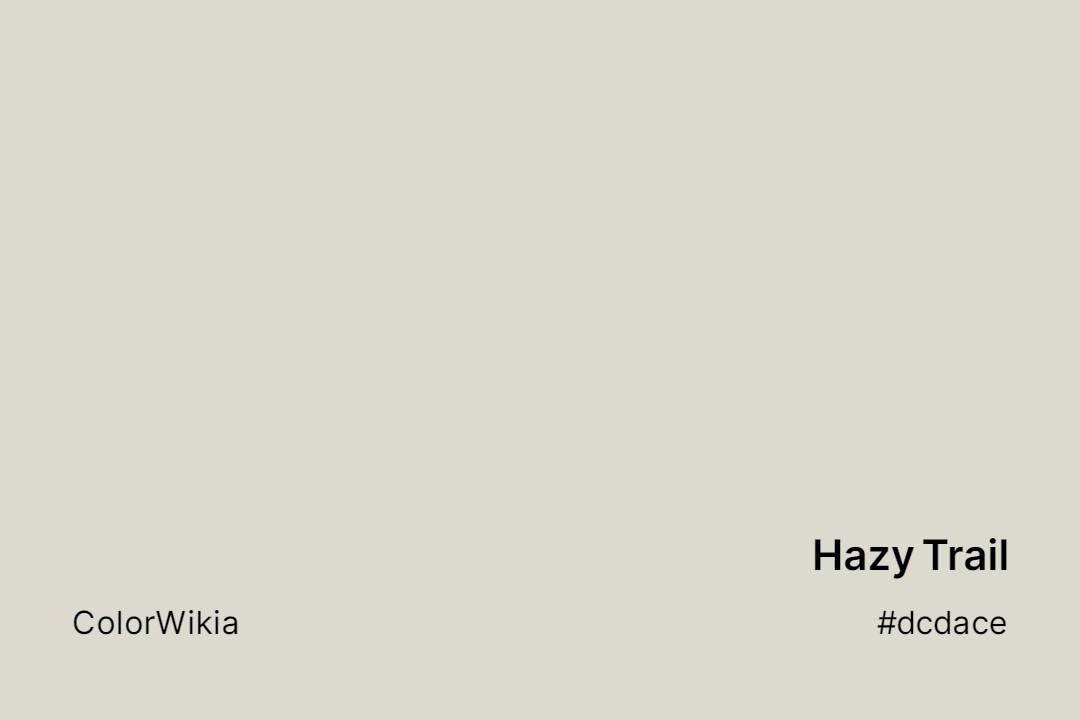hazy trail color dcdace