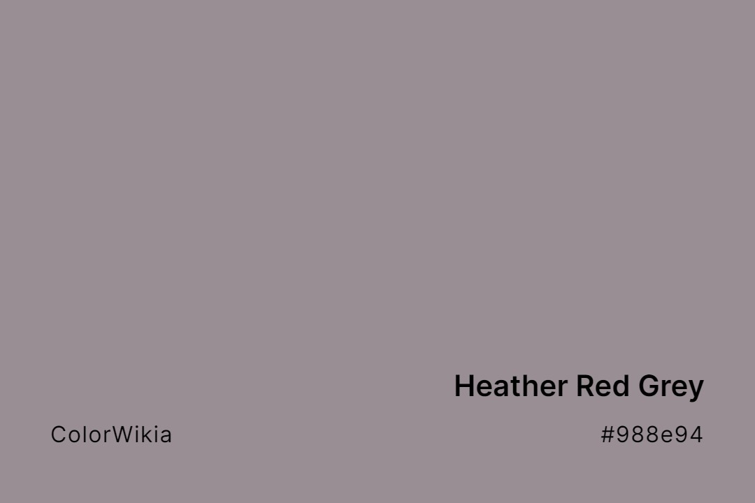 heather red grey color 988e94