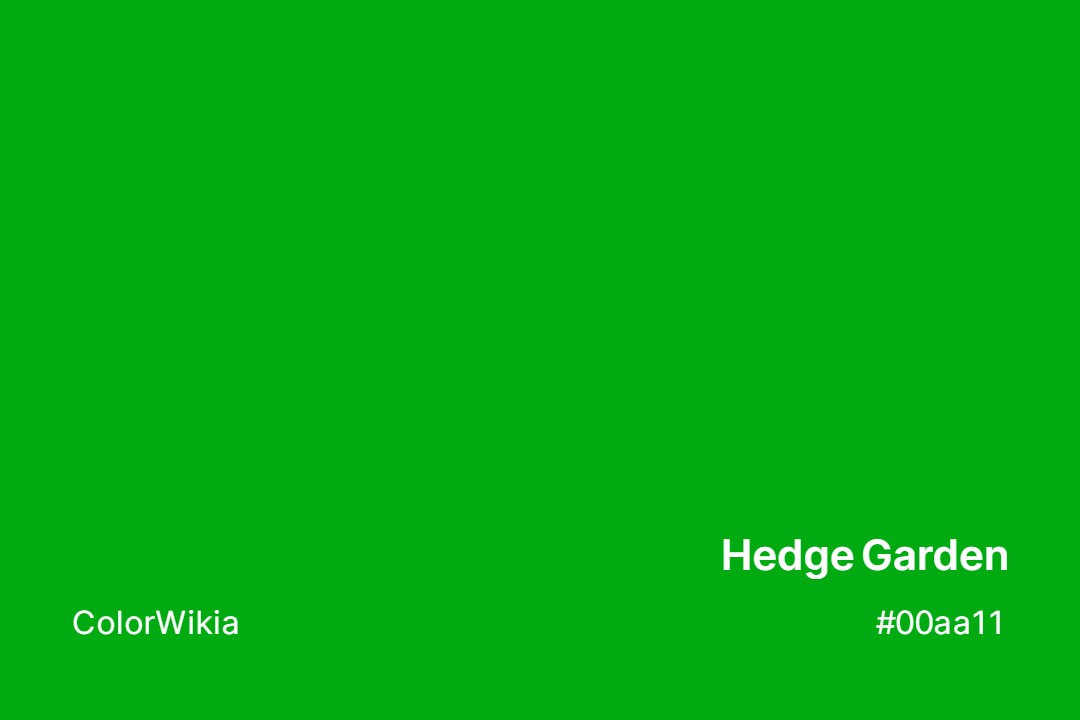 hedge garden color 00aa11