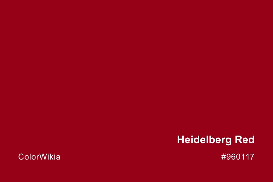 Heidelberg Red Color – #960117: Codes and Complete Breakdown