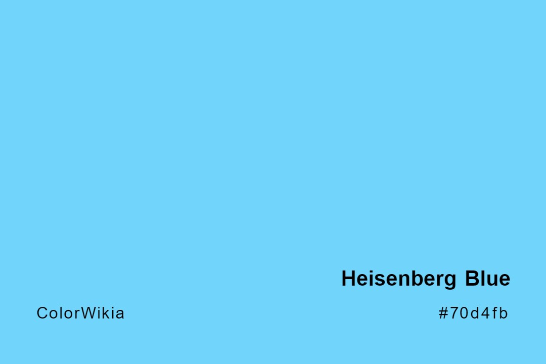 Heisenberg Blue Color – #70d4fb: Codes and Complete Breakdown