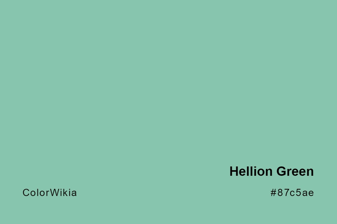 Hellion Green Color – #87c5ae: Codes and Complete Breakdown