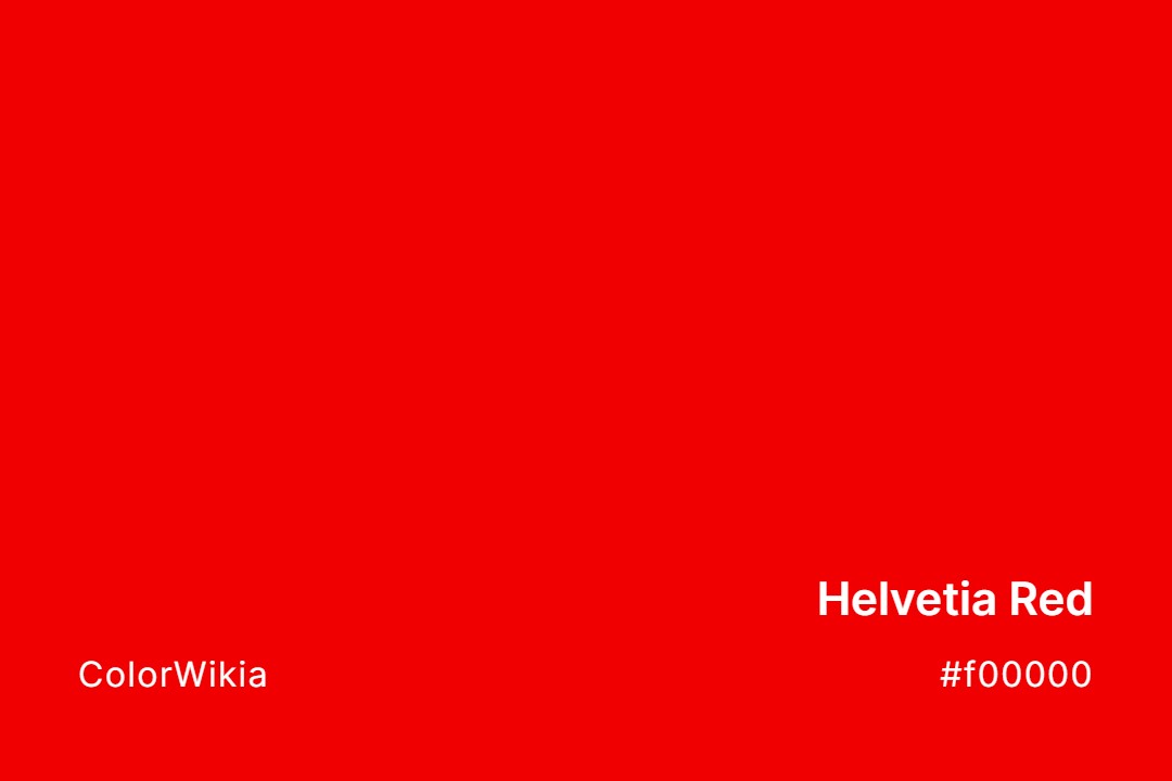 Helvetia Red Color – #f00000: Codes and Complete Breakdown