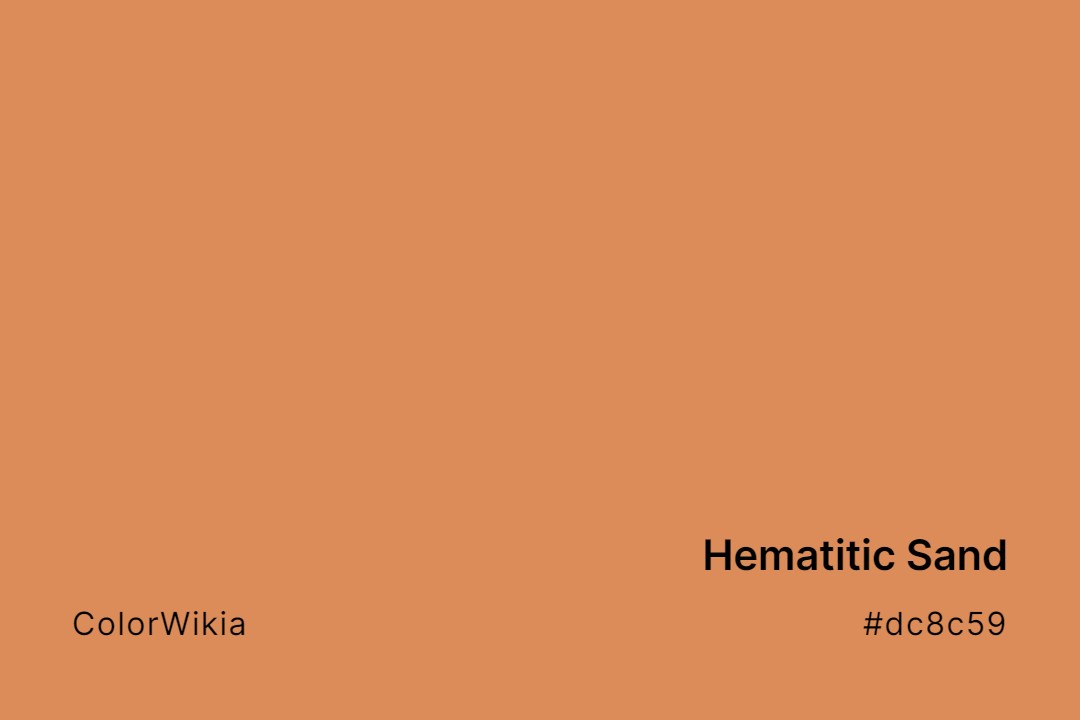 hematitic sand color dc8c59