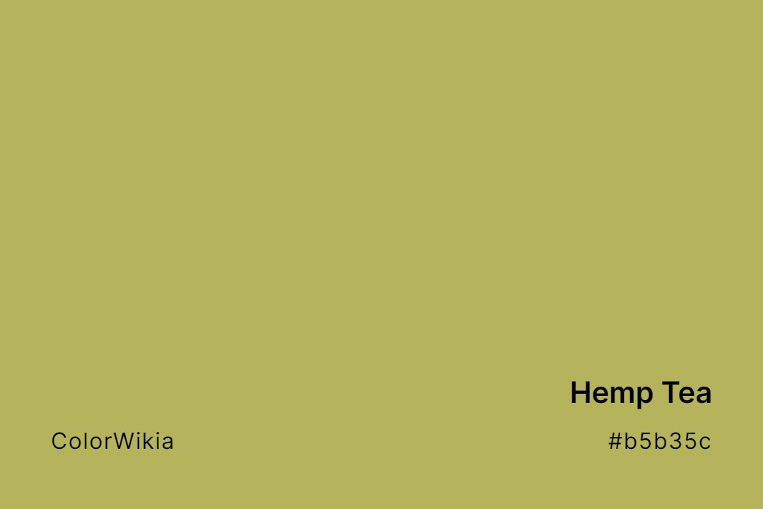 hemp tea color b5b35c