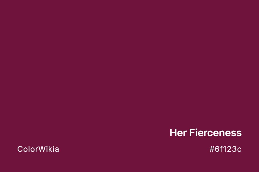 Her Fierceness Color – #6f123c: Codes and Complete Breakdown