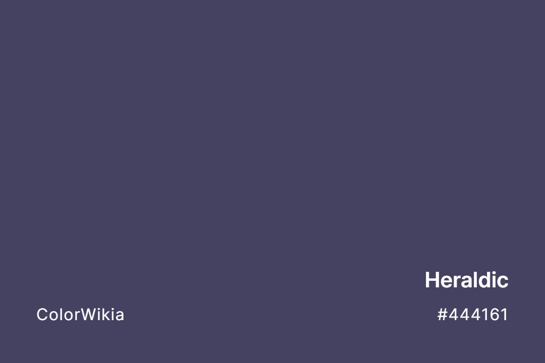 Heraldic Color – #444161: Codes and Complete Breakdown