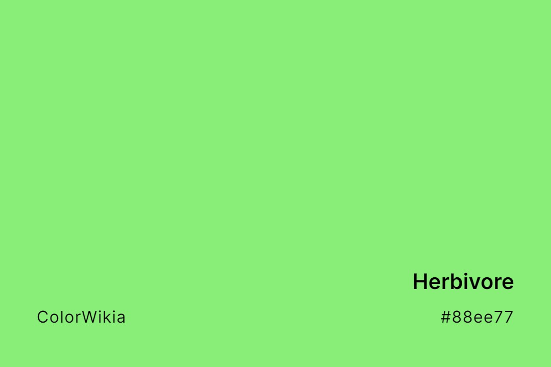 Herbivore Color – #88ee77: Codes and Complete Breakdown