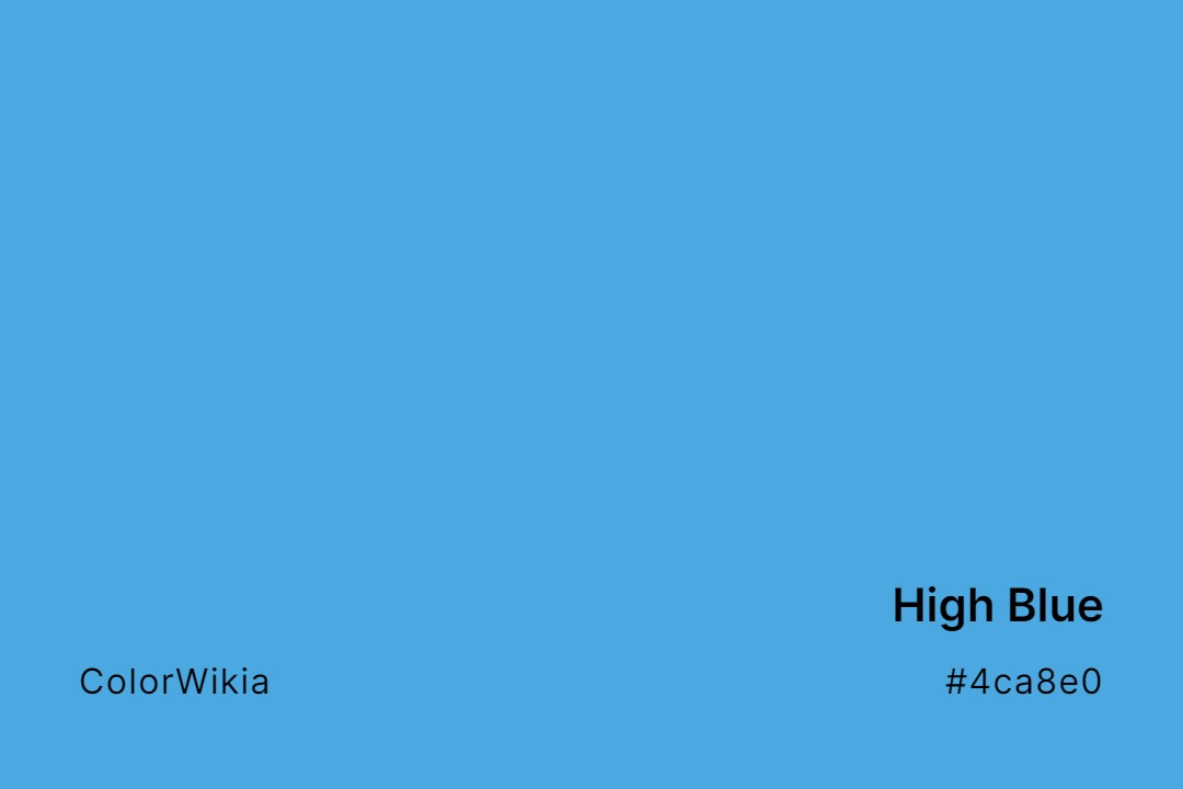 high blue color 4ca8e0