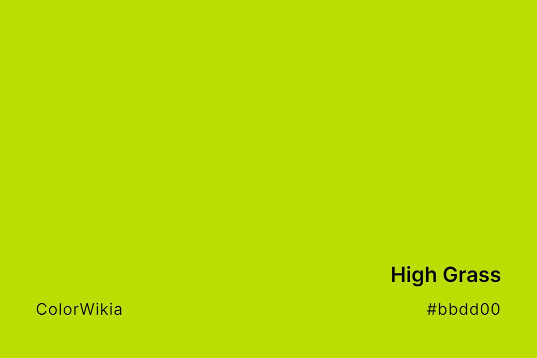 high grass color bbdd00