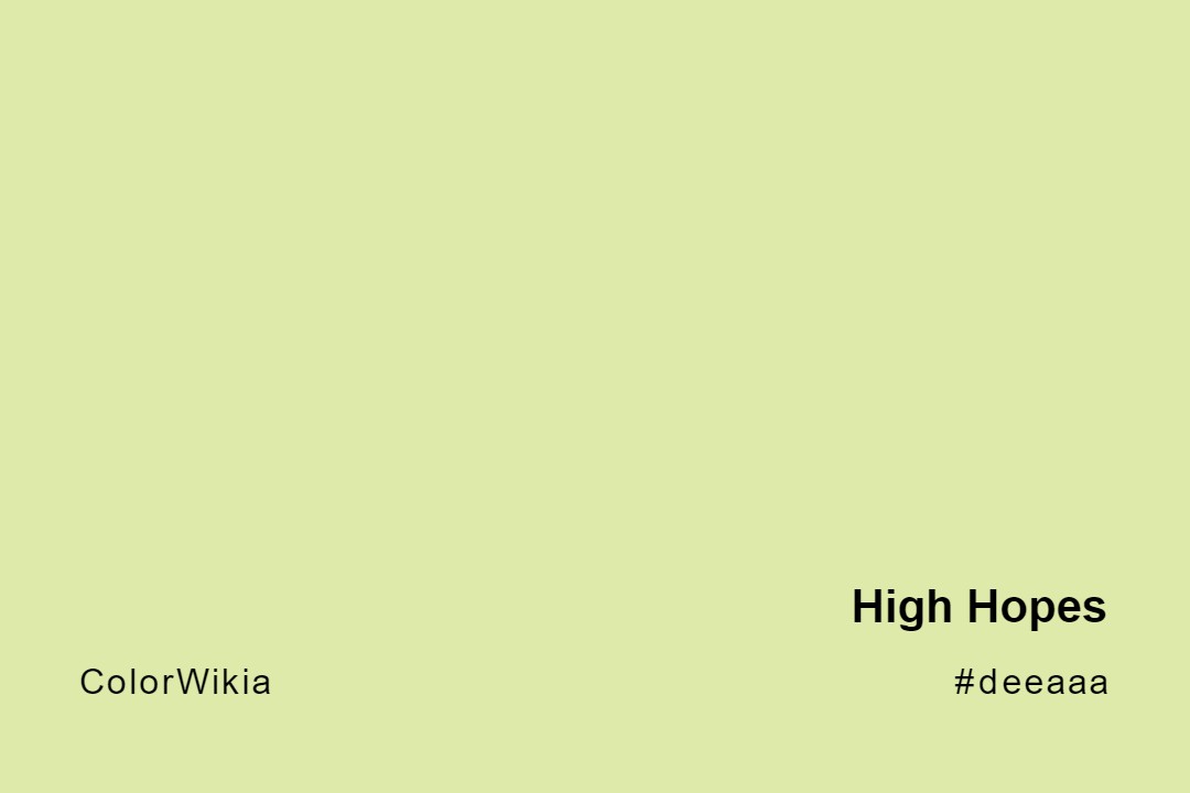 high hopes color deeaaa