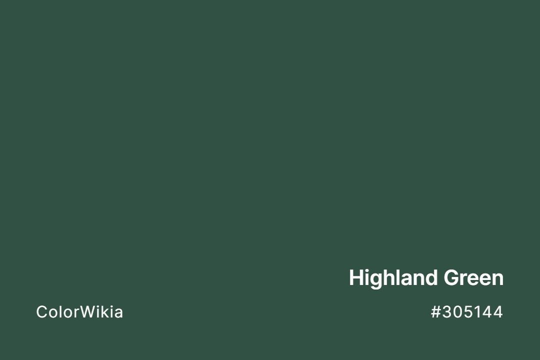 highland green color 305144