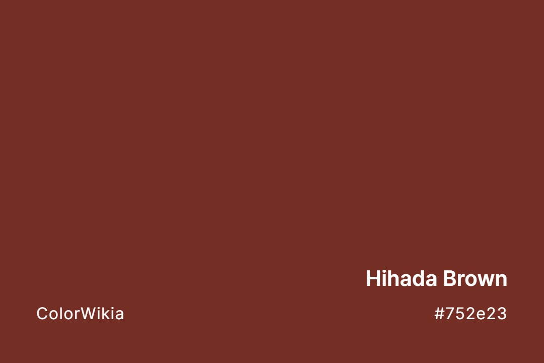 Hihada Brown Color – #752e23: Codes and Complete Breakdown