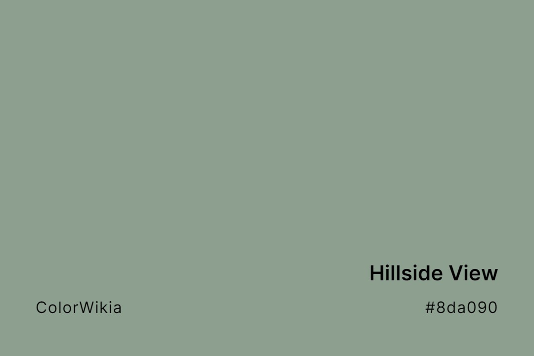 hillside view color 8da090