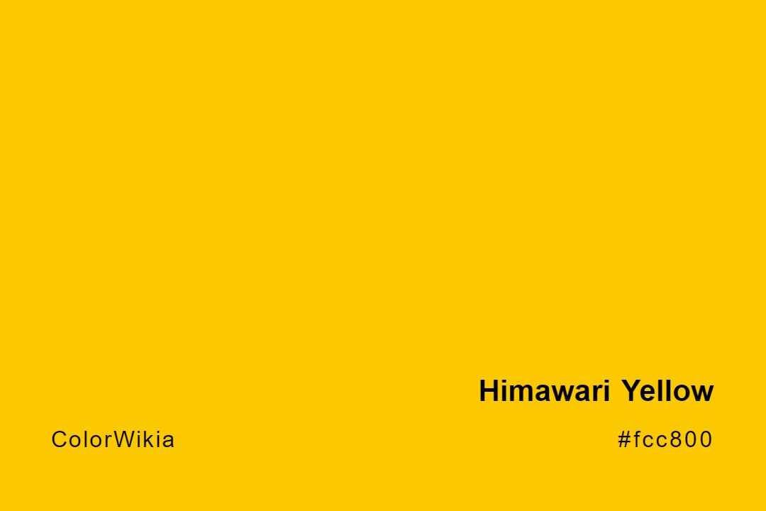 Himawari Yellow Color – #fcc800: Codes and Complete Breakdown
