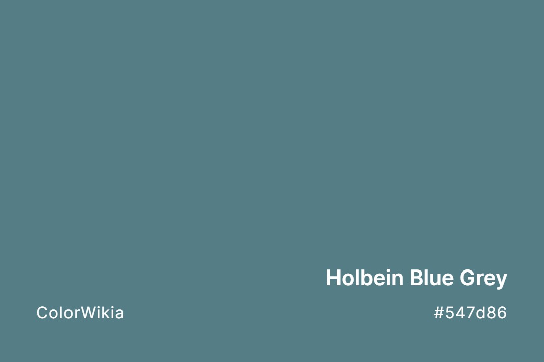 Holbein Blue Grey Color – #547d86: Codes and Complete Breakdown