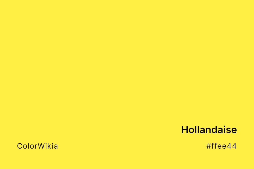 Hollandaise Color – #ffee44: Codes and Complete Breakdown