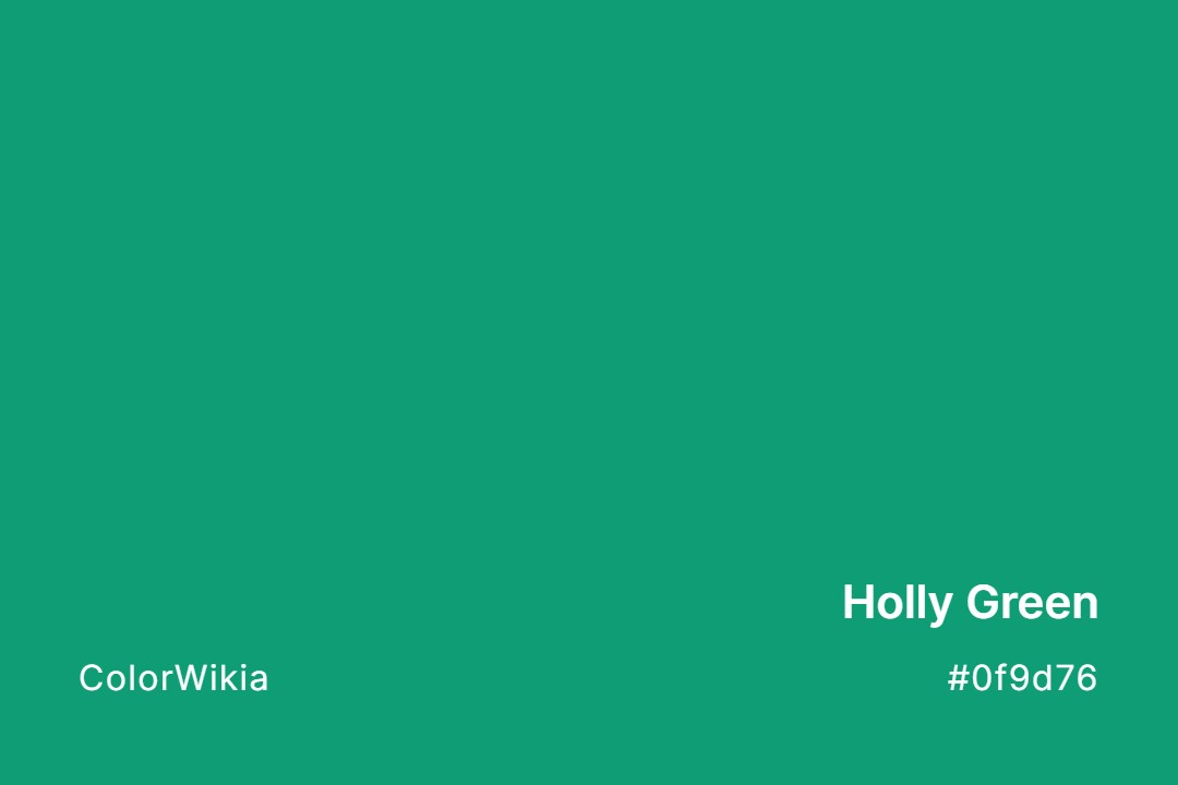 holly green color 0f9d76