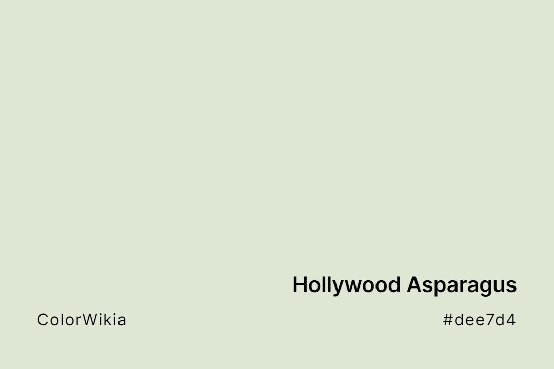 hollywood asparagus color dee7d4