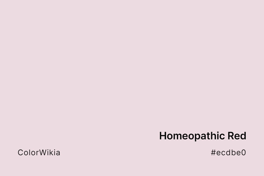 Homeopathic Red Color – #ecdbe0: Codes and Complete Breakdown