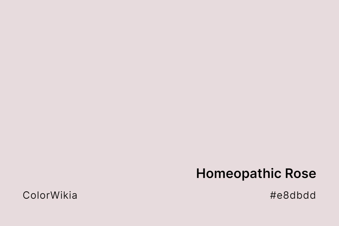 Homeopathic Rose Color – #e8dbdd: Codes and Complete Breakdown