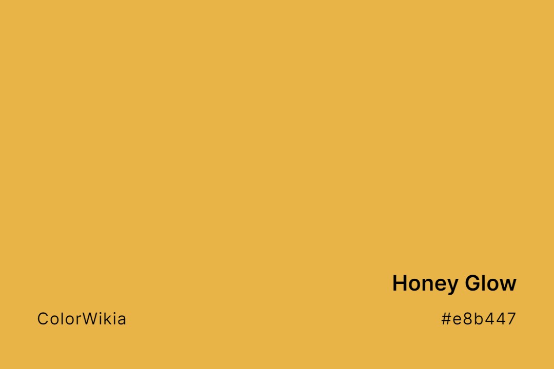 honey glow color e8b447
