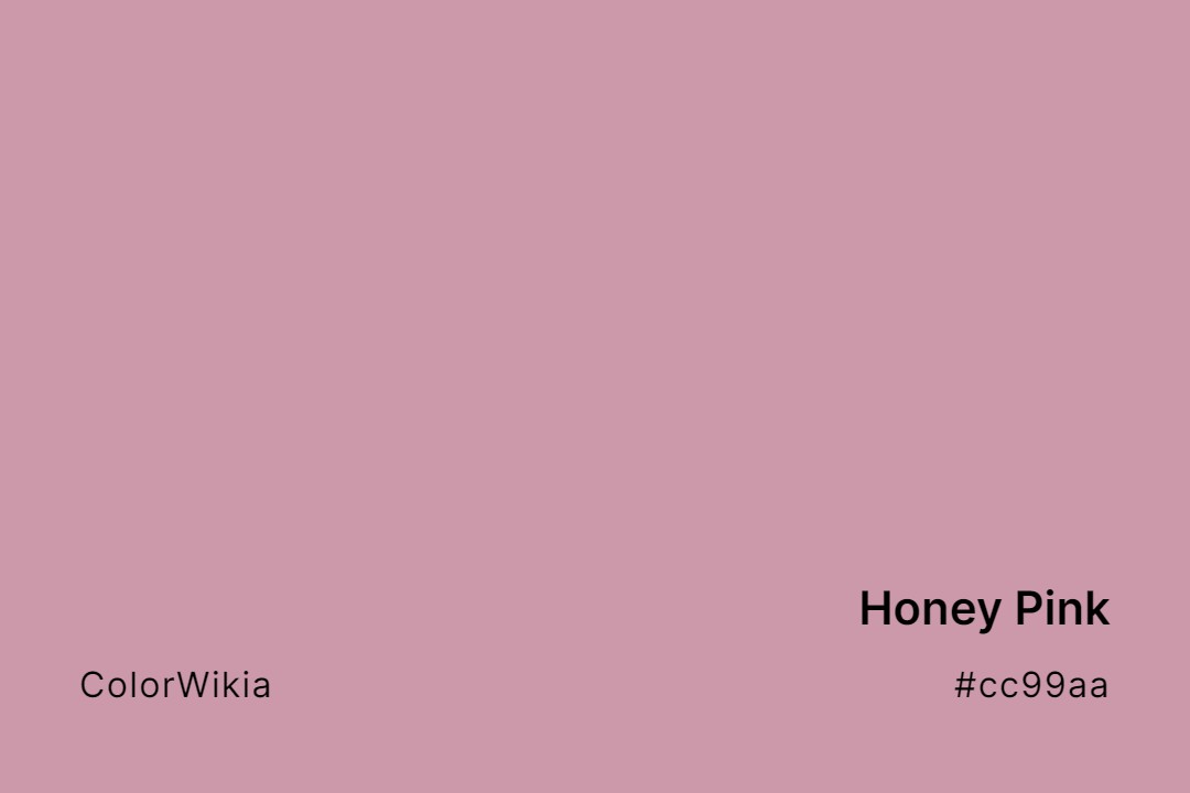 honey pink color cc99aa