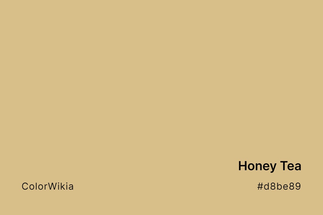 honey tea color d8be89