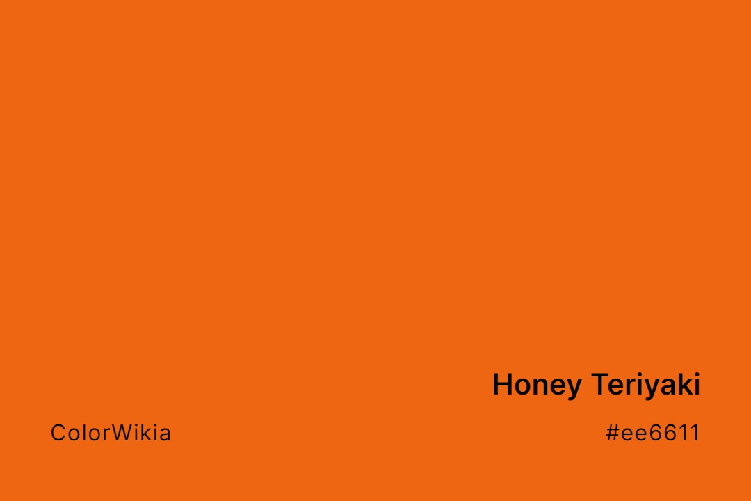honey teriyaki color ee6611
