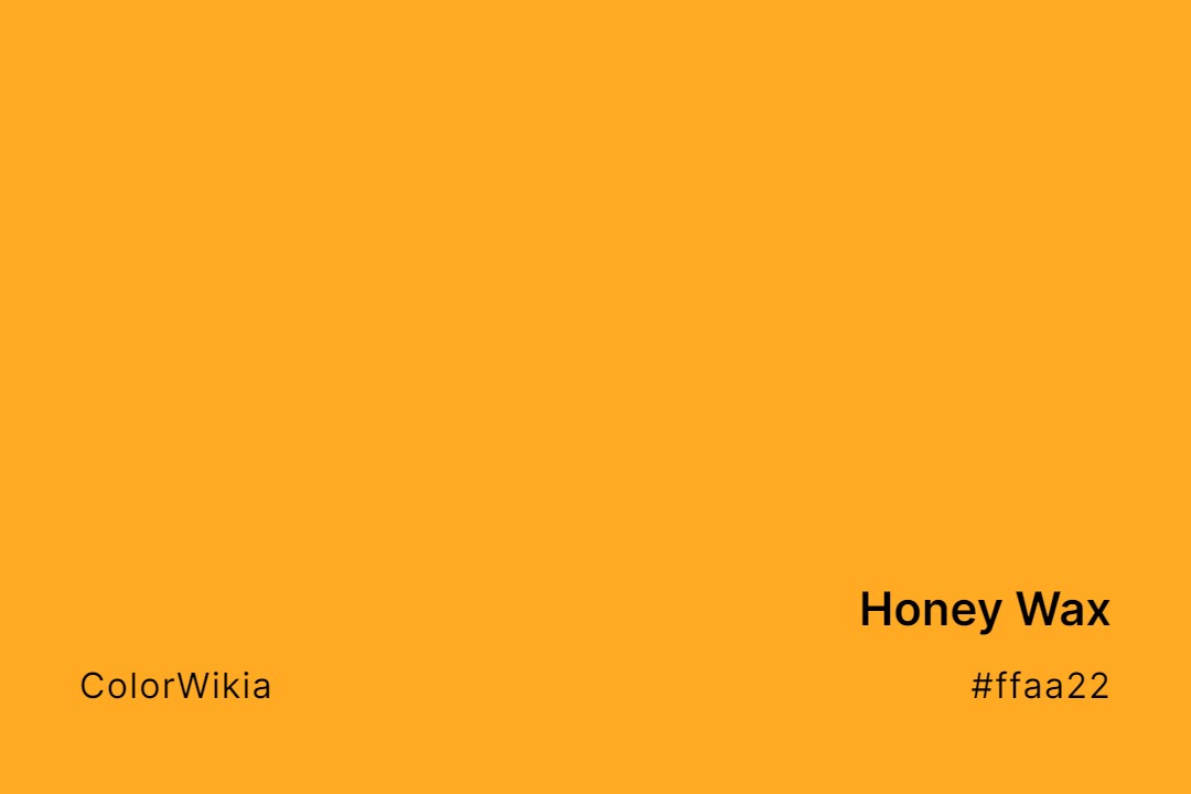 honey wax color ffaa22